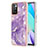 Silicone Candy Rubber Gel Fashionable Pattern Soft Case Cover Y05B for Xiaomi Redmi 10 4G Purple