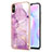 Silicone Candy Rubber Gel Fashionable Pattern Soft Case Cover Y05B for Xiaomi Redmi 9AT Clove Purple