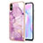 Silicone Candy Rubber Gel Fashionable Pattern Soft Case Cover Y05B for Xiaomi Redmi 9i Clove Purple