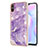 Silicone Candy Rubber Gel Fashionable Pattern Soft Case Cover Y05B for Xiaomi Redmi 9i Purple