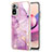 Silicone Candy Rubber Gel Fashionable Pattern Soft Case Cover Y05B for Xiaomi Redmi Note 10 4G Clove Purple