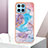 Silicone Candy Rubber Gel Fashionable Pattern Soft Case Cover Y06B for Huawei Honor X6 5G Blue