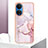 Silicone Candy Rubber Gel Fashionable Pattern Soft Case Cover Y06B for Huawei Honor X7 Pink