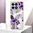 Silicone Candy Rubber Gel Fashionable Pattern Soft Case Cover Y06B for Huawei Honor X8a 4G Purple