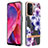 Silicone Candy Rubber Gel Fashionable Pattern Soft Case Cover Y06B for OnePlus Nord N200 5G Purple