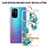 Silicone Candy Rubber Gel Fashionable Pattern Soft Case Cover Y06B for Oppo A95 5G