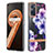 Silicone Candy Rubber Gel Fashionable Pattern Soft Case Cover Y06B for Oppo K10 4G Purple