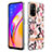 Silicone Candy Rubber Gel Fashionable Pattern Soft Case Cover Y06B for Oppo Reno5 Z 5G Pink