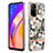 Silicone Candy Rubber Gel Fashionable Pattern Soft Case Cover Y06B for Oppo Reno5 Z 5G White