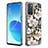 Silicone Candy Rubber Gel Fashionable Pattern Soft Case Cover Y06B for Oppo Reno6 5G White