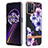 Silicone Candy Rubber Gel Fashionable Pattern Soft Case Cover Y06B for Realme 9 4G Purple