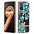 Silicone Candy Rubber Gel Fashionable Pattern Soft Case Cover Y06B for Realme 9i 4G Cyan