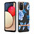 Silicone Candy Rubber Gel Fashionable Pattern Soft Case Cover Y06B for Samsung Galaxy A03s Blue
