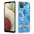 Silicone Candy Rubber Gel Fashionable Pattern Soft Case Cover Y06B for Samsung Galaxy A12 5G Blue