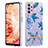 Silicone Candy Rubber Gel Fashionable Pattern Soft Case Cover Y06B for Samsung Galaxy A13 4G Blue