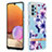 Silicone Candy Rubber Gel Fashionable Pattern Soft Case Cover Y06B for Samsung Galaxy A32 4G Purple