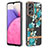 Silicone Candy Rubber Gel Fashionable Pattern Soft Case Cover Y06B for Samsung Galaxy A33 5G Cyan