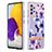 Silicone Candy Rubber Gel Fashionable Pattern Soft Case Cover Y06B for Samsung Galaxy A72 4G Purple