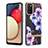 Silicone Candy Rubber Gel Fashionable Pattern Soft Case Cover Y06B for Samsung Galaxy F02S SM-E025F Purple