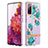 Silicone Candy Rubber Gel Fashionable Pattern Soft Case Cover Y06B for Samsung Galaxy S20 FE 4G Cyan