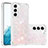 Silicone Candy Rubber Gel Fashionable Pattern Soft Case Cover Y06B for Samsung Galaxy S21 FE 5G Pink