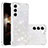 Silicone Candy Rubber Gel Fashionable Pattern Soft Case Cover Y06B for Samsung Galaxy S24 5G White