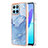 Silicone Candy Rubber Gel Fashionable Pattern Soft Case Cover Y07B for Huawei Honor 70 Lite 5G Blue