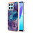 Silicone Candy Rubber Gel Fashionable Pattern Soft Case Cover Y07B for Huawei Honor X6 Purple