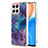 Silicone Candy Rubber Gel Fashionable Pattern Soft Case Cover Y07B for Huawei Honor X8 4G Purple