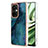 Silicone Candy Rubber Gel Fashionable Pattern Soft Case Cover Y07B for Oppo K11x 5G Green