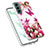Silicone Candy Rubber Gel Fashionable Pattern Soft Case Cover Y07B for Samsung Galaxy S21 FE 5G Red
