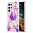 Silicone Candy Rubber Gel Fashionable Pattern Soft Case Cover Y08B for Samsung Galaxy S21 Ultra 5G