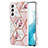 Silicone Candy Rubber Gel Fashionable Pattern Soft Case Cover Y09B for Samsung Galaxy S21 FE 5G Pink