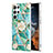 Silicone Candy Rubber Gel Fashionable Pattern Soft Case Cover Y09B for Samsung Galaxy S21 Ultra 5G Green