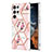 Silicone Candy Rubber Gel Fashionable Pattern Soft Case Cover Y09B for Samsung Galaxy S21 Ultra 5G Pink