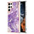 Silicone Candy Rubber Gel Fashionable Pattern Soft Case Cover Y11B for Samsung Galaxy S23 Ultra 5G Purple