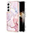 Silicone Candy Rubber Gel Fashionable Pattern Soft Case Cover Y11B for Samsung Galaxy S24 Plus 5G Pink