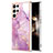 Silicone Candy Rubber Gel Fashionable Pattern Soft Case Cover Y11B for Samsung Galaxy S24 Ultra 5G Clove Purple