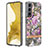 Silicone Candy Rubber Gel Fashionable Pattern Soft Case Cover Y12B for Samsung Galaxy S21 FE 5G Clove Purple
