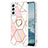 Silicone Candy Rubber Gel Fashionable Pattern Soft Case Cover Y13B for Samsung Galaxy S21 FE 5G Pink