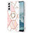 Silicone Candy Rubber Gel Fashionable Pattern Soft Case Cover Y13B for Samsung Galaxy S21 Plus 5G Pink