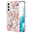 Silicone Candy Rubber Gel Fashionable Pattern Soft Case Cover Y14B for Samsung Galaxy S21 FE 5G