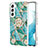 Silicone Candy Rubber Gel Fashionable Pattern Soft Case Cover Y14B for Samsung Galaxy S21 Plus 5G Green