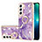 Silicone Candy Rubber Gel Fashionable Pattern Soft Case Cover Y16B for Samsung Galaxy S21 FE 5G Purple