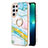 Silicone Candy Rubber Gel Fashionable Pattern Soft Case Cover Y16B for Samsung Galaxy S21 Ultra 5G