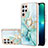 Silicone Candy Rubber Gel Fashionable Pattern Soft Case Cover Y16B for Samsung Galaxy S21 Ultra 5G Green