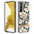 Silicone Candy Rubber Gel Fashionable Pattern Soft Case Cover Y17B for Samsung Galaxy S21 5G White