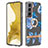 Silicone Candy Rubber Gel Fashionable Pattern Soft Case Cover Y17B for Samsung Galaxy S23 Plus 5G Blue