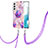 Silicone Candy Rubber Gel Fashionable Pattern Soft Case Cover Y18B for Samsung Galaxy S21 5G Clove Purple