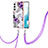 Silicone Candy Rubber Gel Fashionable Pattern Soft Case Cover Y20B for Samsung Galaxy S21 FE 5G Purple